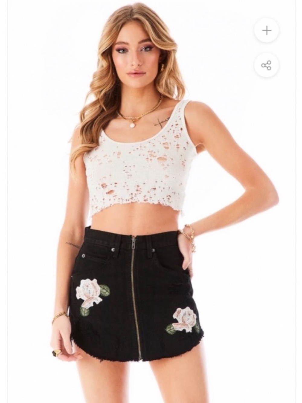 LF Carmar Embroidered Skirt - Picture 2 of 10